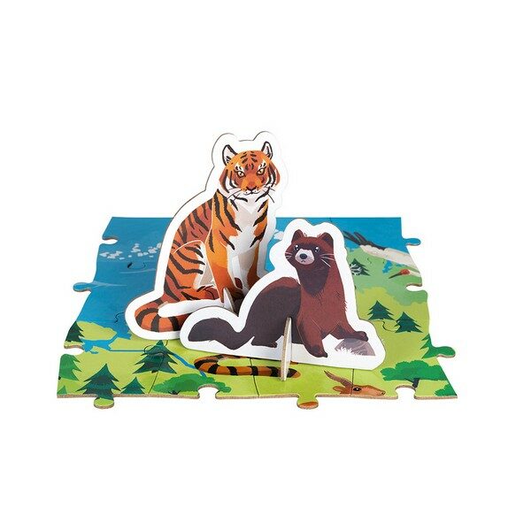 Janod Vzdlvac puzzle Ohroen zvtka 200 ks