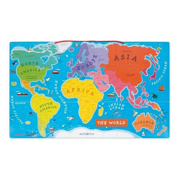 Janod Magnetická mapa světa EN verze