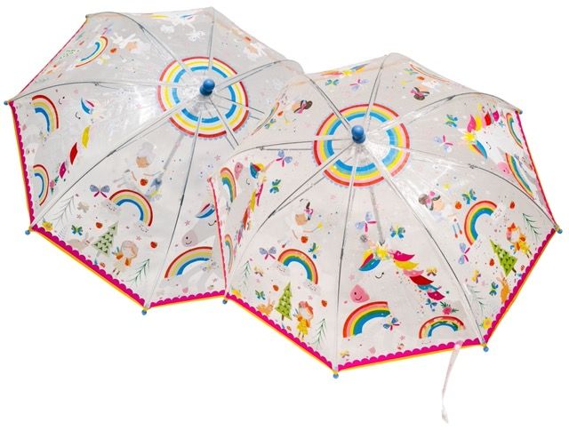 Floss&Rock Deštník Pohádková duha transparentní