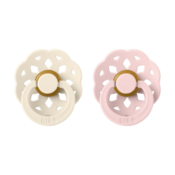 BIBS Boheme dudlky z prodnho kauuku 2ks - velikost 1 Ivory/Blossom