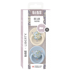 BIBS x LIBERTY De Lux dudlky ze silikonu 2ks - one size ivory-baby-blue