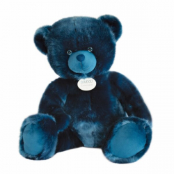 DouDou et Compagnie LP Medvd tmavomodr 80cm