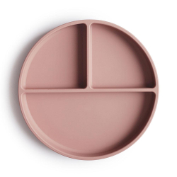 Mushie silikonov tal s psavkou Blush