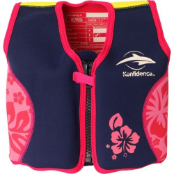 Konfidence Jacket  Vesta na uen plavn Navy  Pink Hibiscus