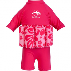 Konfidence Floatsuit  Plavky na uen plavn Pink Hibiscus