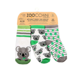Zoocchini Set 3ks protiskluzové ponožky Koala