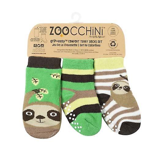 Zoocchini Set 3ks protiskluzové ponožky Lenochod